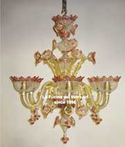 Murano art glass chandeliers