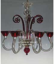 Venetian art glass chandeliers