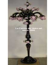 classical and modern floor lamps in Murano glass