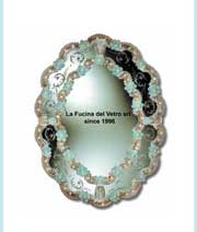 mirrors in Murano glass